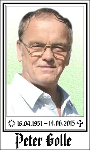 In Gedenken: Peter Golle