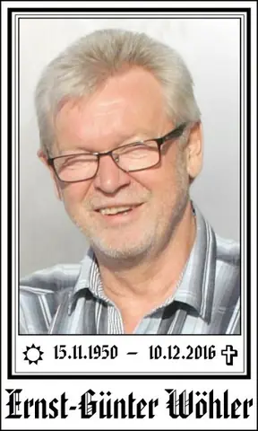 In Gedenken: Ernst-Günter Wöhler