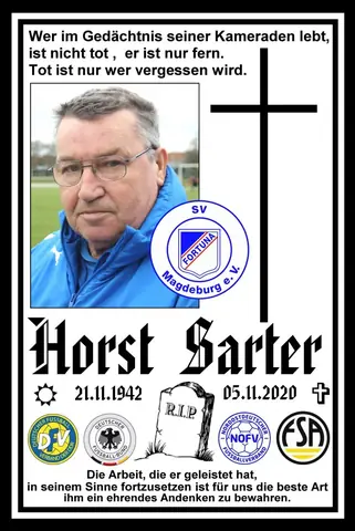 In Gedenken: Horst Sarter