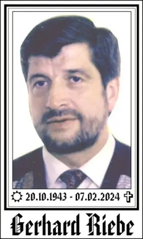 In Gedenken: Gerhard Riebe