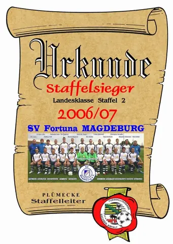 Urkunden, Saison 2006/07
