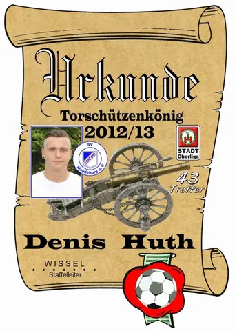 Urkunden, Saison 2012/13